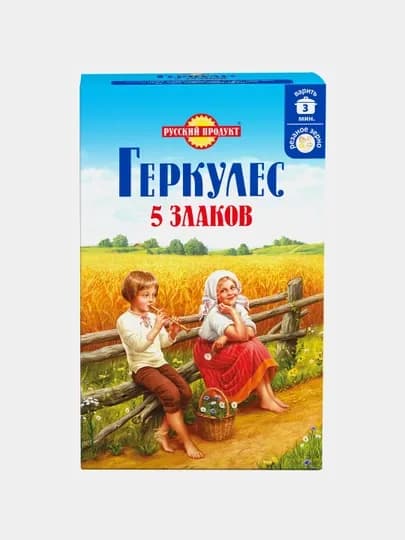 Хлопья зерновые Русский продукт, Геркулес 5 злаков, 400 г — FOODST-P00D67D