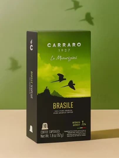 Кофе в капсулах Carraro Brasile, 10 капсул Nespresso