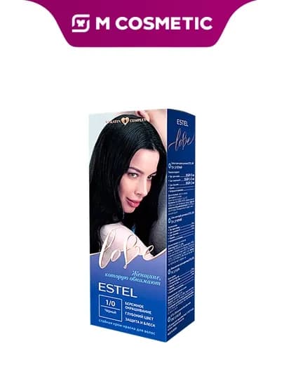ESTEL Love Крем-краска для волос 1/0 Чёрный 115мл УЗ — MCA-1000544855