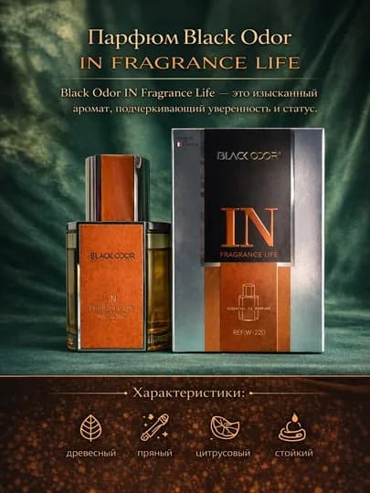 Автомобильный ароматизатор Black Odor IN Parfum — GGOODS1-BLACKODORPARFUM-ЖЕЛТ