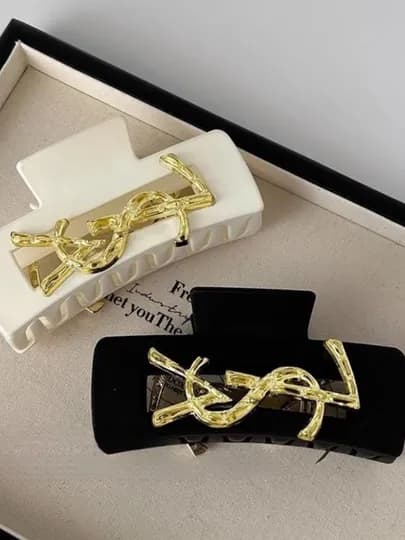 Заколка для волос в стиле YSL, крабик для волос, заколки для женщин