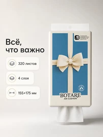 BOTARE матирующие салфетки туалетная бумага, держатель для туалетной бумаги