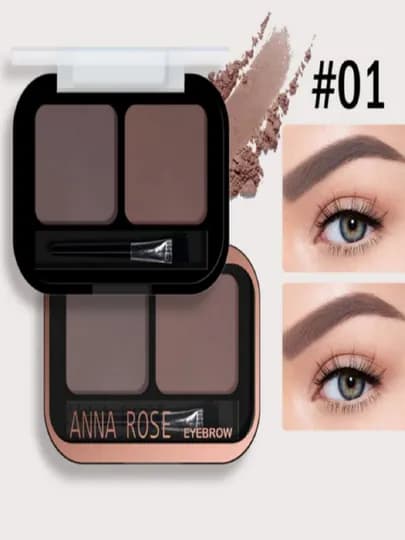 Тени для бровей, два оттенка, водостойкие — BBEAUTY-ANN123-СВЕТКОР