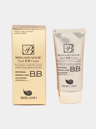 Тональный крем для лица Bergamo BB, матирующий, увлажняющий, с SPF, 50 мл