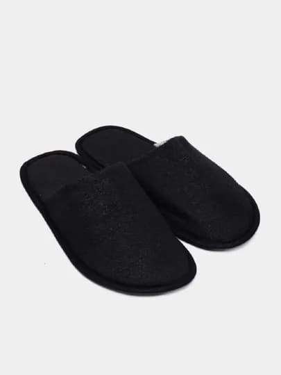 Одноразовые тапочки, черные, 36-43