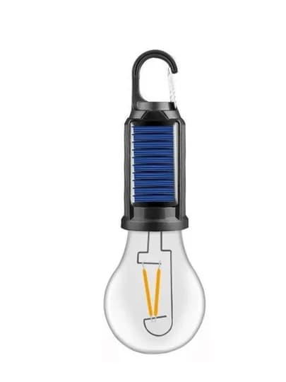 Солнечный кемпинговый LED фонарь с крючком, 3 режима света