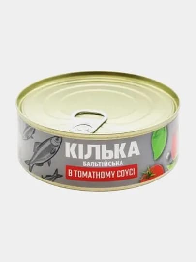 Килька в томатном соусе BANGA, 240 г, ж/б с ключом