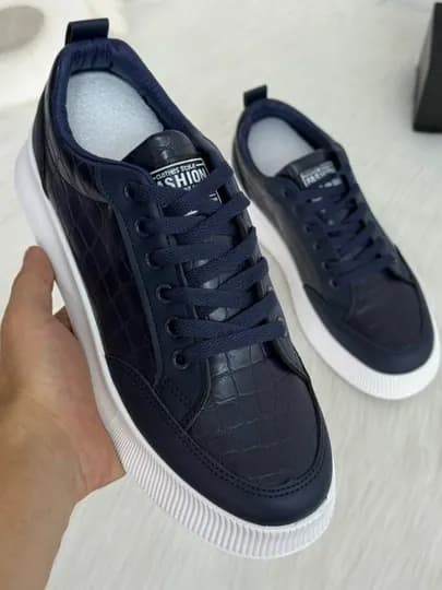 Мужские короткие кроссовки для осени и зимы — HUMTTO1-FASHION-СИНМЕЛ-40