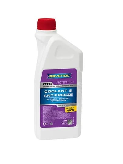 RAVENOL OTC Protect C12+ Антифриз -40°C (Premix) 1.5L (Antifreeze)