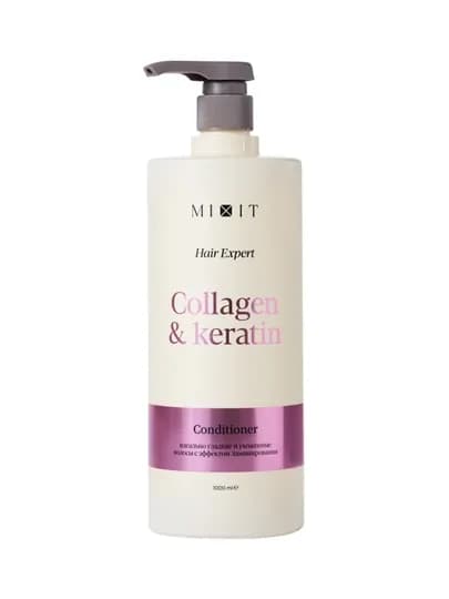 MIXIT Hair Expert кондиционер для волос Collagen + Keratin 1000 мл — MCA-8000067077
