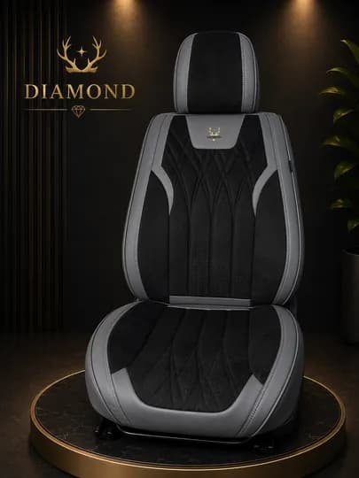 Премиальные авто чехлы Diamond, эко-кожа и велюр — DIAMINV-VILUR-РАЗНОЦВ