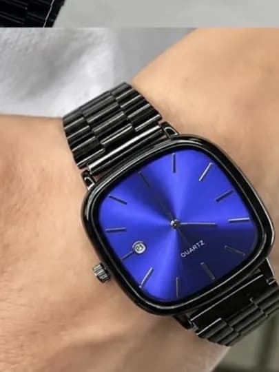 Мужские наручные часы квадратные с металлическим браслетом — XANBREE-CASIO-ТЕМНСИН