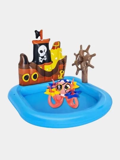 Детский надувной игровой бассейн Ships Ahoy Bestway 52211, 140х130 см