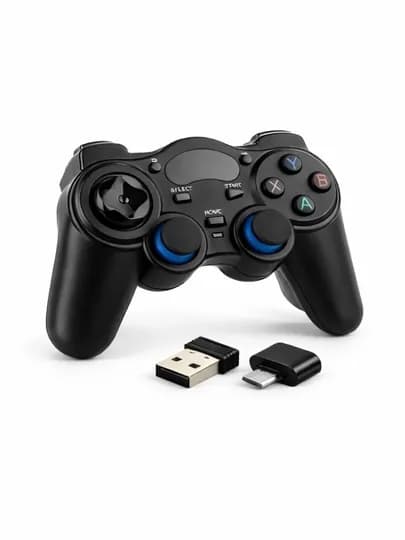 Геймпад беспроводной 2.4G для ПК Android игровой джойстик контроллер — GGSHOP5-КОНТРОЛЛЕР850-ЧЕРН