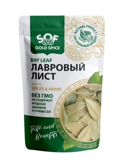 Лавровый лист Sof Gold Spice отборный цельный 20 г