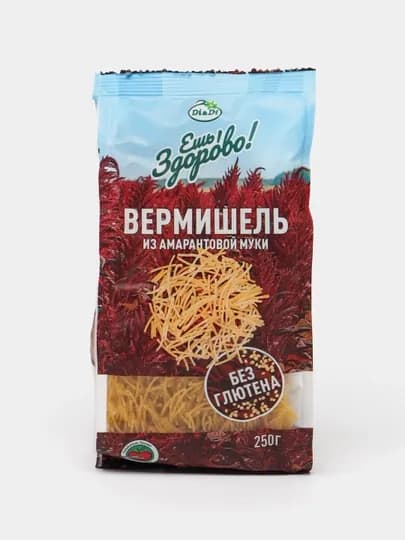 Макаронные изделия Вермишель Ешь здорово не содержащие глютена, из амарантовой муки, 250 г