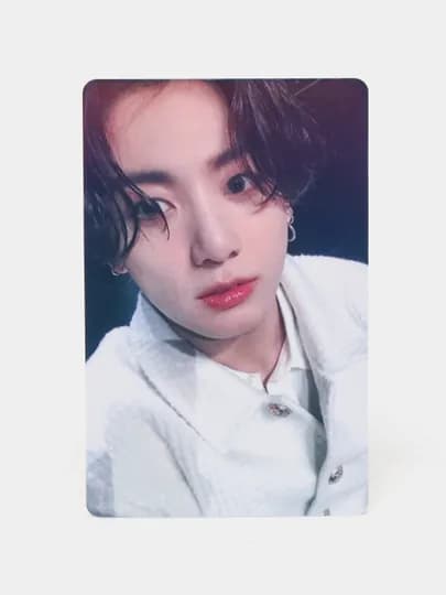 Глиттерные фотокарты с участниками группы BTS