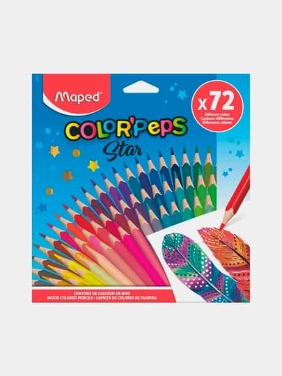 Карандаши цветные "Maped"(72 цв Color'Peps), 832072