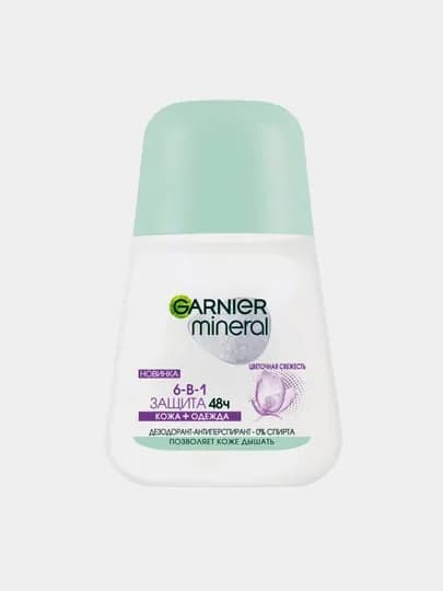 Дезодорант-антиперсперант Garnier Mineral, цветочная свежесть, 50 мл — GAR0001-P00239C