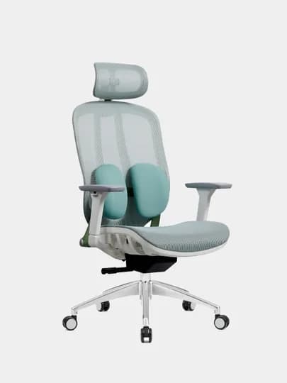 Офисное кресло Z-E2318HG, серо-зелёное — HOME24-2318HGD