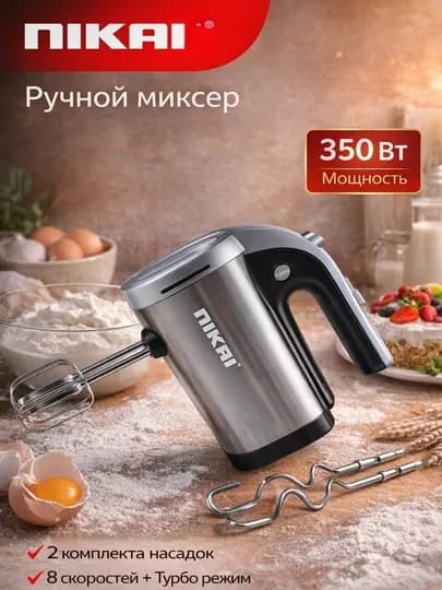 Миксер Nikai NH 213, 350 Вт — HOUUSE-МИКСЕР3