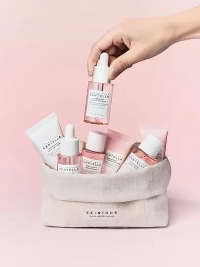Набор SKIN1004 Madagascar Centella Poremizing, Tea-Trica, Even Tone, Travel Kit, Double — COSMETY-SKINTRAVEL-КОНФЕТН