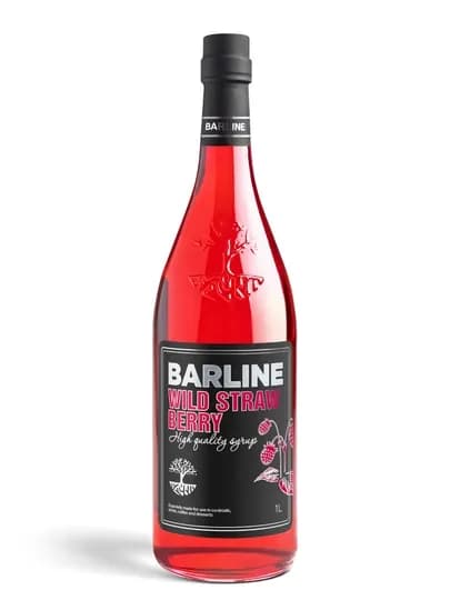 Barline Wild Strawberry — сироп Дикая земляника для коктейлей, лимонадов и десертов, 1 л — 1232211-ZEMLYANIKA
