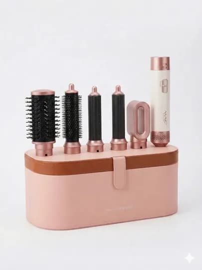Мультистайлер для волос MAC Styler 6 в 1 с насадками, фен-щетка для укладки и завивки