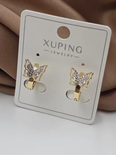 Серьги для девочек и женщин, Xuping — 1001PRT-XUPINGF-КОРАЛЛМЕЛ