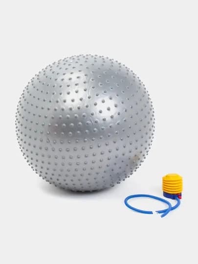 Мяч для фитнеса и йоги с шипами, Fitball, с насосом, 75-85-95 см
