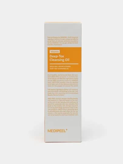 Гидрофильное масло для лица, MEDIPEEL+, Vitamin Deep-Tox, Lacto Collagen, 200 мл — BEYOUNG-MPGYVC-ЖЕЛТ