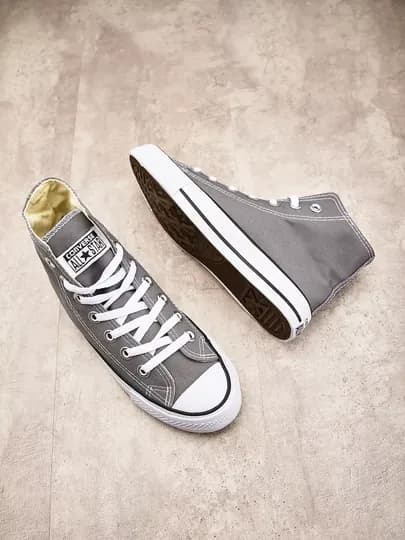 Кеды Converse спортивные, летнего-осеннего-весеннего сезона — NEOSTEP-NEO47-СЕРЫЙ-45