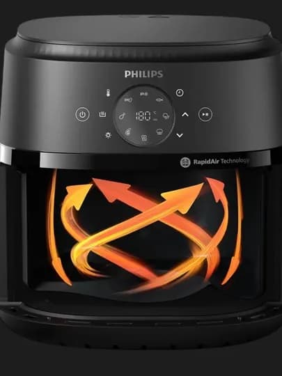 Аэрогриль, фритюрница Philips Airfryer NA230 6.2 л — DEFT-NA230-ЧЕРН