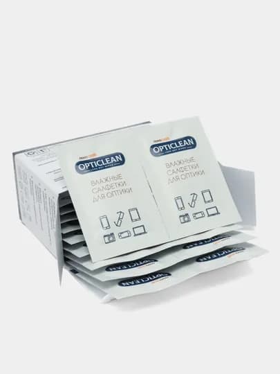 Влажные салфетки для очков и экранов гаджетов Opticlean, 20 шт