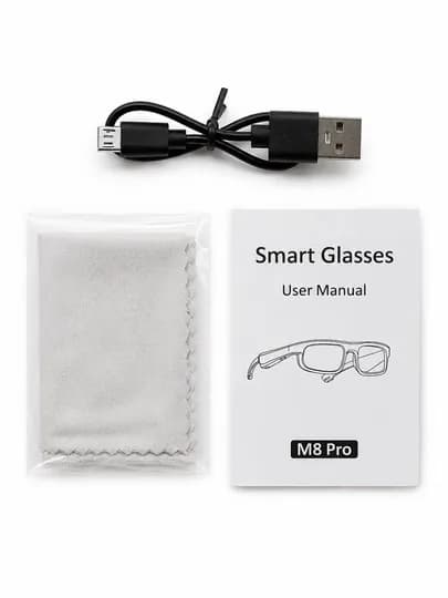 Умные очки M8 Pro / TUNEM6 PRO Bluetooth 5.3, HD Stereo, микрофон, UV400 — KOKO78-SMARTGLASSES-ЧЕРН