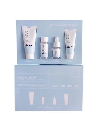 Набор уходовой косметики в дорогу, Round Lab Trial Kit — BTKOREA-RLABSET-ГОЛУБ