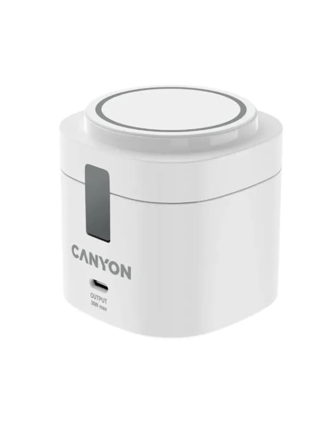 Зарядная станция Canyon OnCharge 405 15W (Qi2, 4 в 1) White