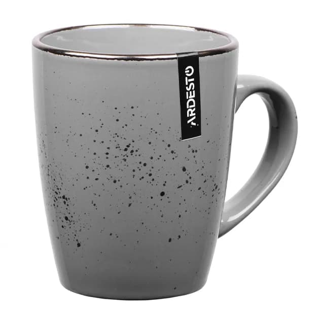 Чашка Ardesto Bagheria, 360 мл , Grey, керамика (12 шт в коробке)