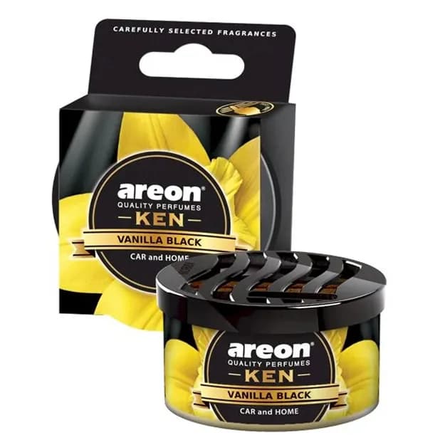 Автомобильный очиститель воздуха Areon KEN Vanilla Black