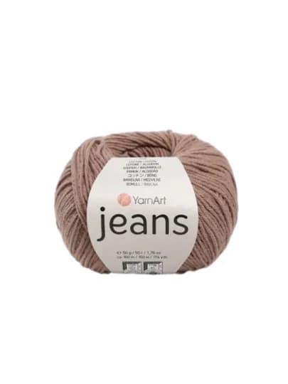Пряжа YarnArt Jeans 55 % Pamuk 45 % Poliakrilik 50 g 160 mt — PRYAJAU-JEANS-КАРМЛН