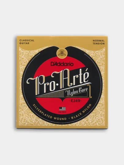 Струны D'Addario для классической гитары, EJ49 Нейлон, Normal Tension PRO ARTE + 1медиатр