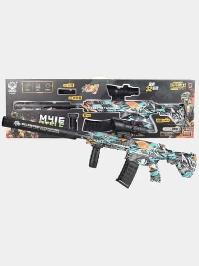 Орбибольный автомат с орбизами АК 47 M416, стреляет мягкими пулями