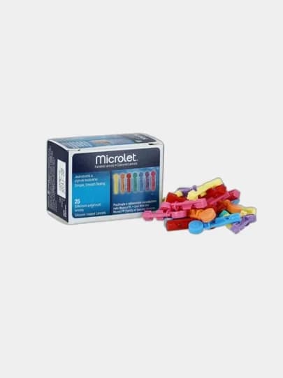 Ланцеты MICROLET для глюкометров, 25 шт