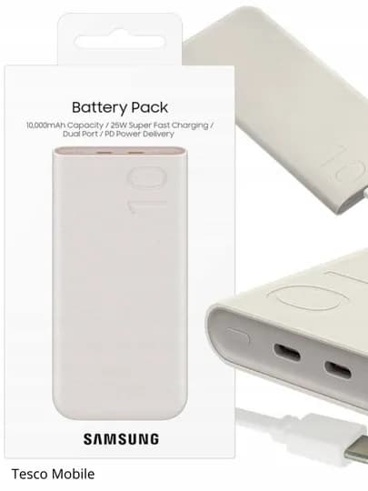 Внешний аккумулятор Samsung EB-P3400XUEGWW 10000mAh 25W PD, быстрая зарядка — TESCOM-SAM3400X