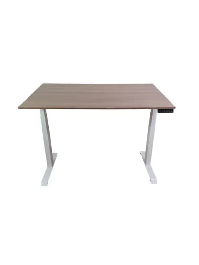 Компьютерный стол Upstol Stand PRO, белая рама, столешница МДФ Красное дерево (шпон) 160х80