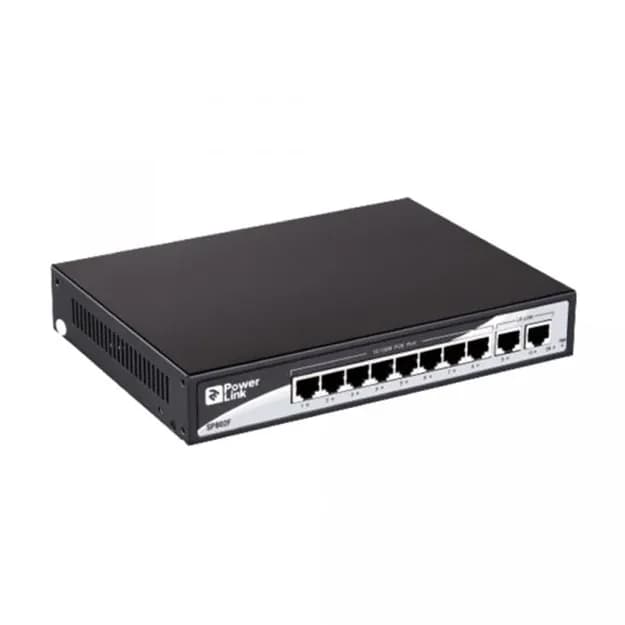Коммутатор 2E PowerLink SP802F 8xFE PoE+2xFE Uplink 96Вт неуправляемый