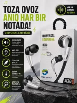Проводные наушники 3.5mm Stereo с микрофоном для Android iPhone — LUXE123-SIMLINAUSHNIK-СЕРМЕТ