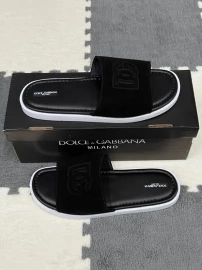 Мужские шлепанцы DOLCE & GABBANA — RICCI07-D7G-ХРОМ-40