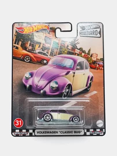 Коллекционная игрушечная машинка Hot Wheels Premium Bulvared 1/64 — MATTEL-HWBULVR-ЛАЙМ
