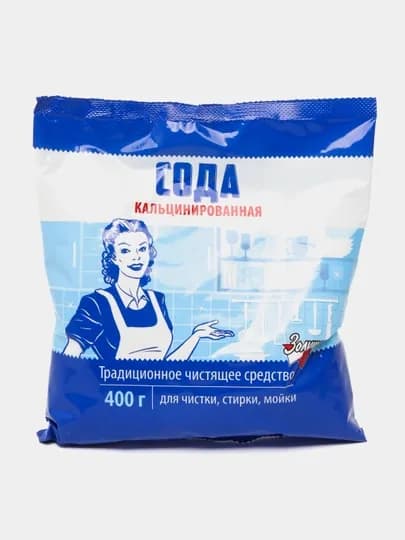 Сода кальцинированная, чистящее средство, для стирки и уборки, Золушка, 400 гр